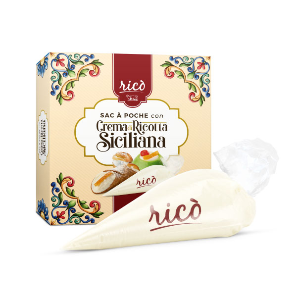 sicilian ricotta cream in pastry bag ricocrem ricò